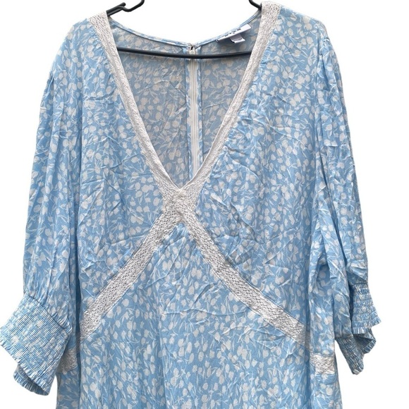 RIXO for Target Floral Puff Sleeve Swing Dress | Size: 28W/30 W - Picture 10 of 13